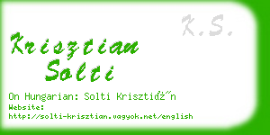 krisztian solti business card